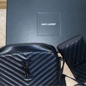 YSL CROSS BODY AND MATCHING WALLET